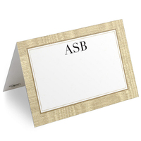 Gold Moire Printed Placecards