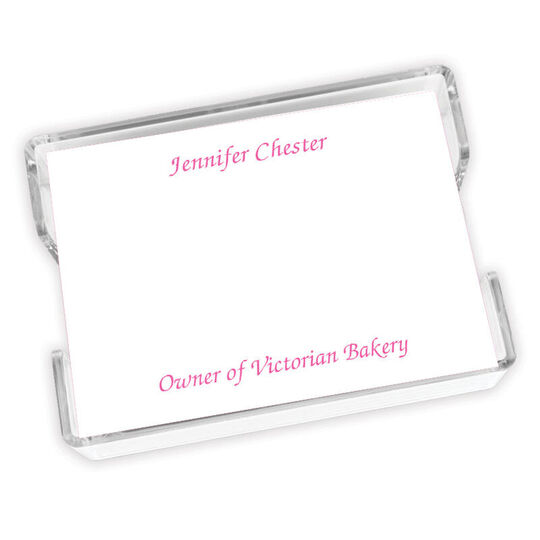 Executive Memo with Acrylic Holder