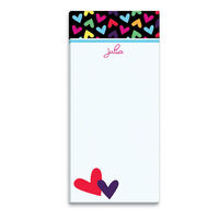 Rainbow Hearts List Notepads
