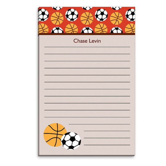 Basketball and Soccer Notepads