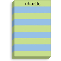 Blue and Green Stripe Notepad