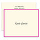 Bordered Folded Note Cards in Color of Your Choice - Raised Ink Image 3 of 3
