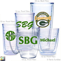 Greenbay Packers Superbowl Personalized Tumblers