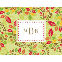 Autumn Leaves Foldover Note Cards