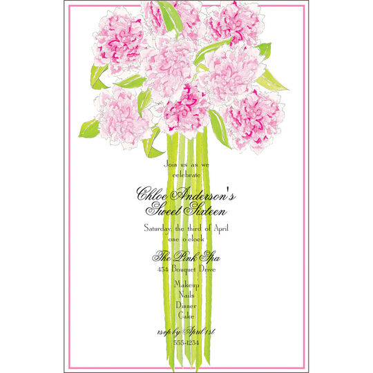 Pretty Peonies Invitations