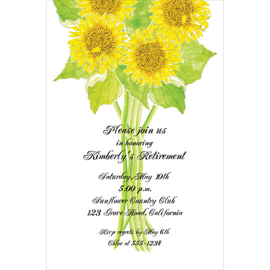 Sunflowers Invitations