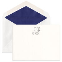 Exaggerated Monogram Note Cards