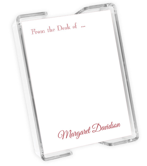 Integrity Agenda Set with Acrylic Holder