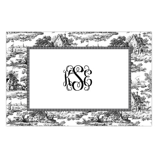 Black Toile Placemats