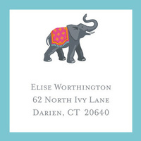Elephant with Border Gift Stickers