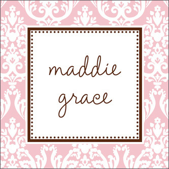 Petal Madison Damask Gift Stickers