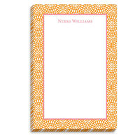 Tangerine Bursts Notepad