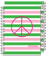 Preppy Peace Spiral Notebook
