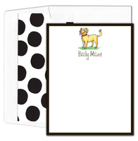 Yellow Lab Flat Note Cards