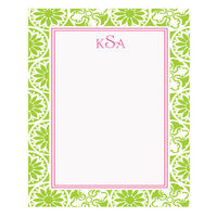 Winter Playground Green Flat Note Cards