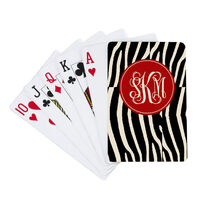 Zebra Playing Cards