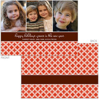 Pattern Happy Holidays Photo Cards