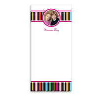 Colorful Stripes Photo Skinny Notepad