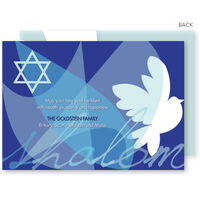Modern Dove of Peace Jewish New Year Cards