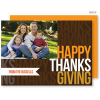 Thanksgiving Message Photo Cards