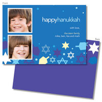 Collage of Stars Hanukkah Photo Cards