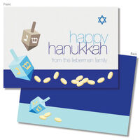 Coins and Dreidels Hanukkah Cards