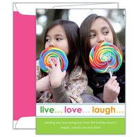 Live Love Laugh Photo Cards