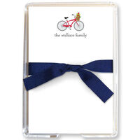 Bicycle Holiday Memo Sheets in Holder