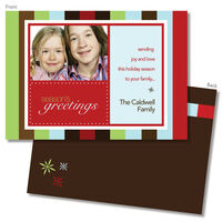 Color Stripes Holiday Photo Cards