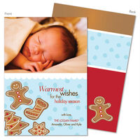 Yummy Christmas Cookies Holiday Photo Cards