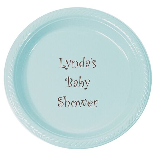 Personalized Plastic Plates for Celebrations
