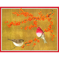 Rosefinches in Branches Holiday Cards