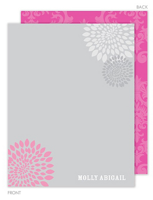 Simple Flower Flat Note Cards