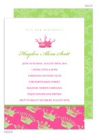 Crown Party Invitations
