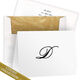 Luxury Initial Folded Note Card Collection - Raised Ink Image 1 of 4