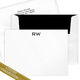 Luxury Initials Flat Note Card Collection - Raised Ink Image 1 of 4