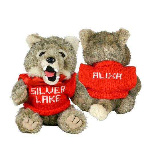 personalized plush stuffed wolf