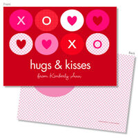 Hugs and  Kisses Valentine Exchange Cards