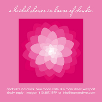 Pink Kaleidoscope Bridal Shower Invitations