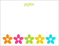 Colorful Flower Flat Note Cards