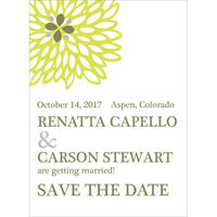 Single Blossom Save the Date Announcements