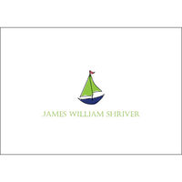 Sailboat Petite Foldover Note Cards