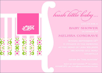 Pink Crib Invitations