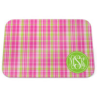 Pink Plaid Glass Cutting Boards