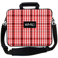 Red Plaid Laptop Bag