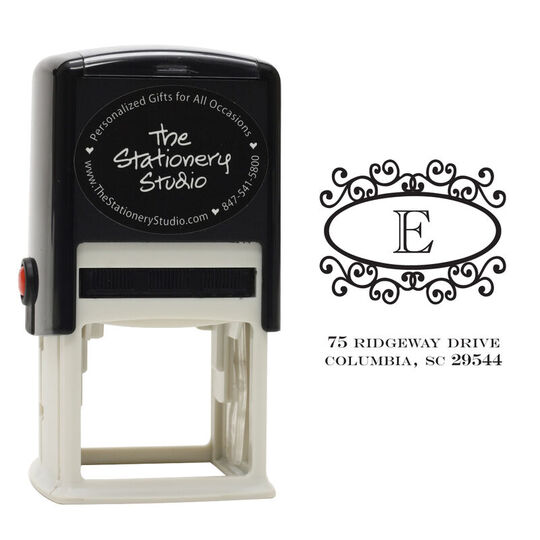 Personalized Framed Initial Self-Inking Stamper