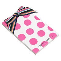 Pink Dot Bow Notepads