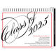 Black and Red Border Graduation Invitations Image 1 of 2