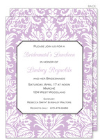 Purple Damask Invitations