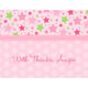 Pink Stars Folded Note Cards Image 1 of 3